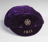 Jesse Pennington purple England v Scotland international cap 1911  This mat