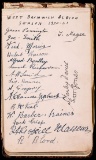 Jesse Pennington's autograph album, containing 1920-21 team-groups for West