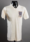 Ray Wilson white England No.3 international jersey worn in the match v Yugo