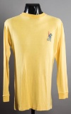 Ron Harris rare yellow Chelsea No.6 away jersey season 1969-70, long-sleeve