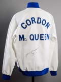 Gordon McQueen signed Leeds United 1973 F.A. Cup Final track suit top, whit