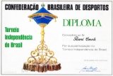 A diploma awarded to the FIFA Official Mr Rene Courte by the Brazilian F.A.