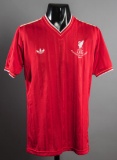 John Wark red Liverpool No.11 1985 European Cup Final jersey, short-sleeved