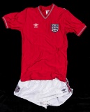 Kerry Dixon England shirt and shorts from the match v Israel at the Nationa