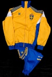 Glenn Stromberg full Sweden national team tracksuit circa 1988, by Adidas,