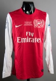 Alex Song red & white Arsenal No.17 jersey worn in the football club's ''12