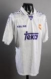 Clarence Seedorf white Real Madrid No.10 jersey season 1996-97, short-sleev