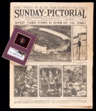A West Ham United FC 1923 F.A. Cup Final official badge, gilt-metal & ename