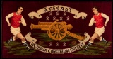 An Arsenal FC Axminster rug circa 1968, manufactured exclusively for the Pi