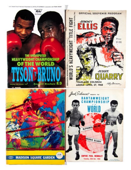 A collection of approx. 225 boxing programmes dating from the 1960s onwards