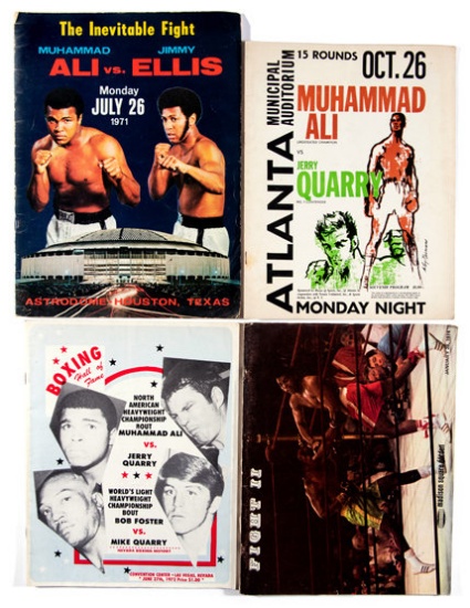 12 boxing programmes featuring Muhammad Ali, Jerry Quarry in Atlanta in 197