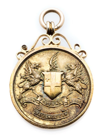 London Football Association Challenge Cup medal season 1901-02, silver-gilt