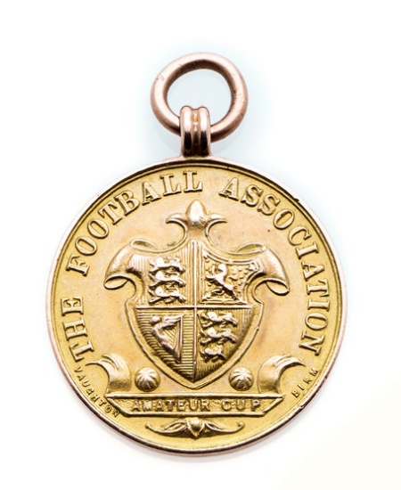 Football Association Amateur Cup runners-up medal season 1911-12 awarded to