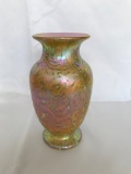 Quezal iridescent vase