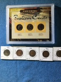 (3) Indian Head cents - cleaned and (5) other