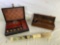 Vintage Chinese horse hair calligraphy brush and calligraphy sets