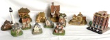 Fraser Creations, John Hine, Danbury Mint, Boyds Town Village and other cottage figurines