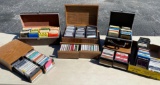 8 Track tapes, cassette tapes and cases