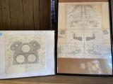 Space shuttle schematic re-entry tile placement drawings