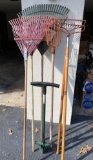 (5) Rakes, sod plugger & fruit picker