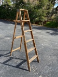 6' wood step ladder