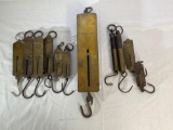 Detecto and other hand held spring balance scales
