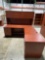 Cherry laminate desk with hutch 83