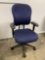 (1) Blue executive chair