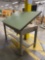 Industrial slant-top metal drafting table
