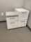 (2) white 2-drawer file cabinets