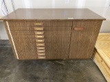 10-drawer laminate flat file cabinet 5' x 29
