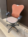 Rust executive office chair