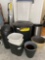 32 gallon trash can and other receptacles