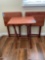 (3) wood TV tables 26