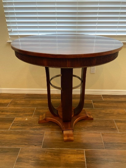 Neo-Classic round pedestal table 37" H x 38" diameter