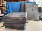 (8) gray suede cushions (6) are 22