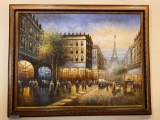 Paris cityscape painting on canvas 43