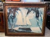 Wall Art - framed Sailboat