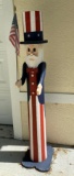 Uncle Sam wood sculpture 58