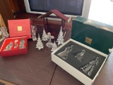Lenox crystal manger set and creche *one angel has a chip*