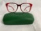 Lacoste L2738 red 53.15.135 unisex eyeglass frames