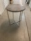 Gray & chrome end table