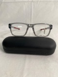 Oakley OX8077 gray clear 52.18.137 unisex eyeglass frames