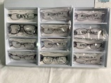 Variety of eye glasses (tray)