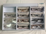 Variety of eye glasses (tray)