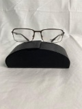 Prada VPR61Q gun metal 56.18.140 men's eyeglass frames