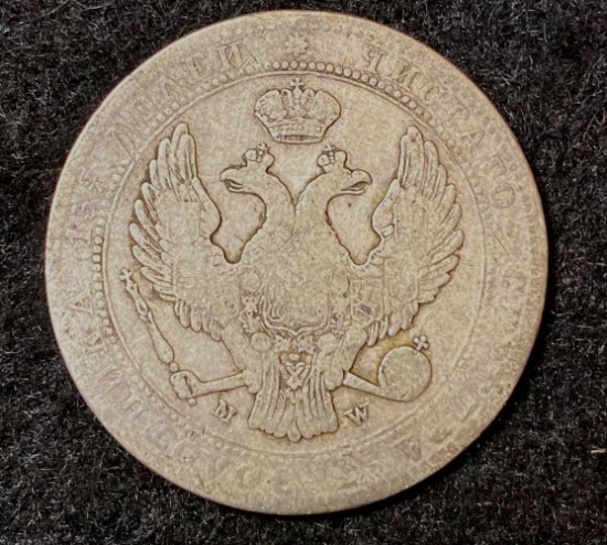 1838 Russia Nikolai I 5 Zlotych / 3/4 Ruble