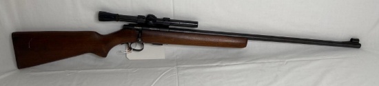 Winchester model 69A .22 bolt action rifle with scope
