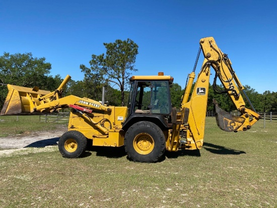 2002 John Deere 710D Extendahoe Loader Backhoe