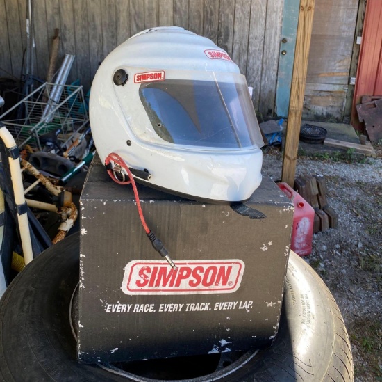 Simpson radio race helmet